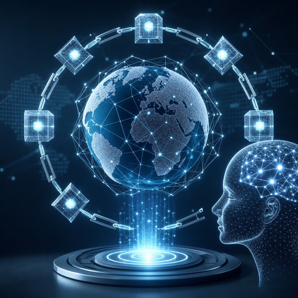 Exploración visual de softwares descentralizados globalizados mediante blockchain e inteligencia artificial moderna