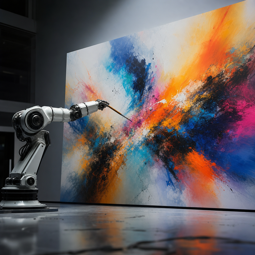 Un algoritmo crea una obra maestra abstracta, desafiando la percepción del arte contemporáneo