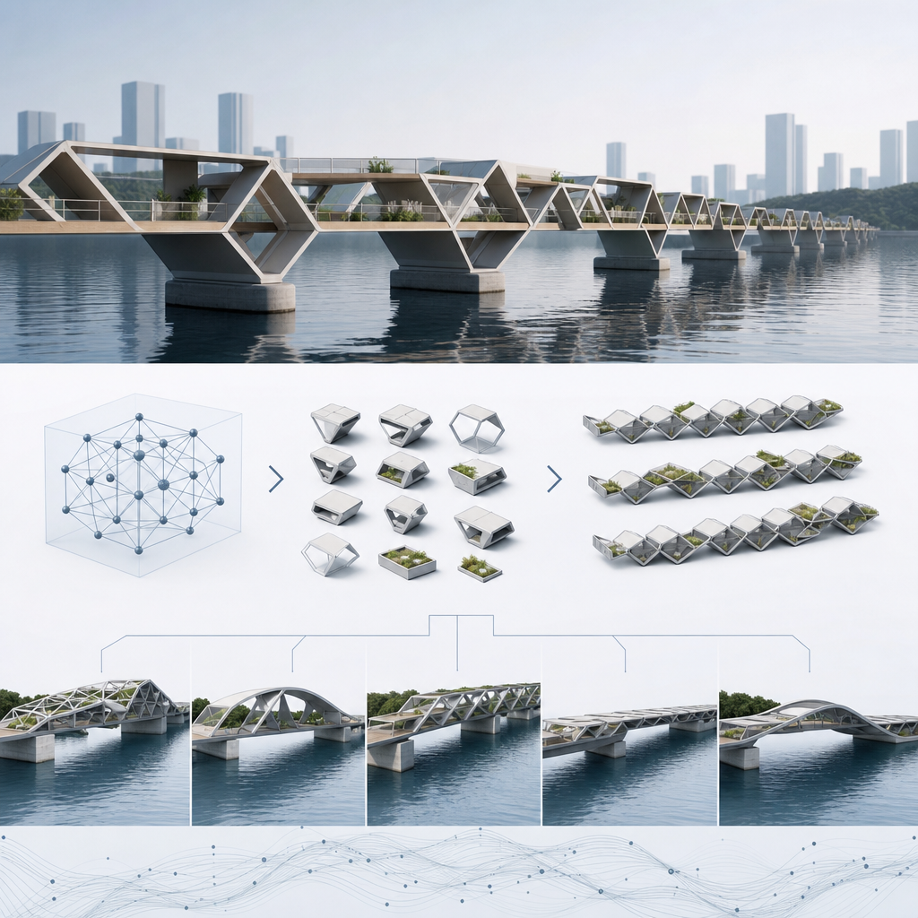 Permutaciones algorítmicas aplicadas al diseño estratificado de puentes modulares sobre agua